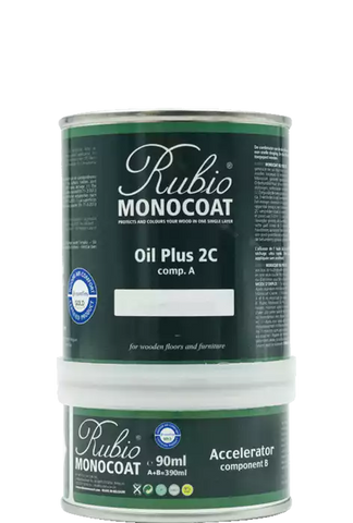 Huile pour parquet Rubio Monocoat Oil Plus 2C 0,375mL avec durcisseur